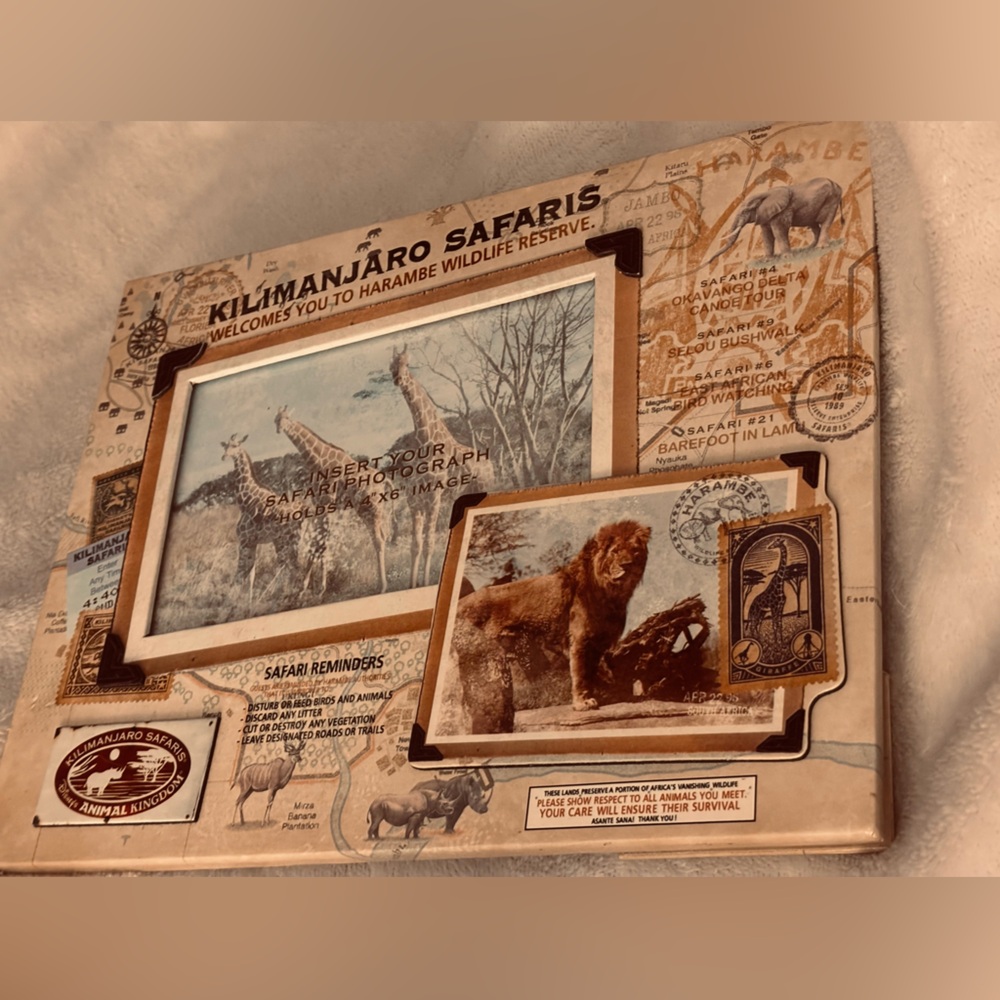 Walt Disney World Kilimanjaro Harambe Wildlife Reserve Photo Frame